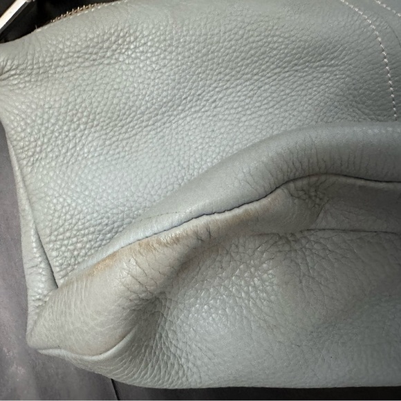 Prada light blue pebbled leather handbag - Picture 3 of 10